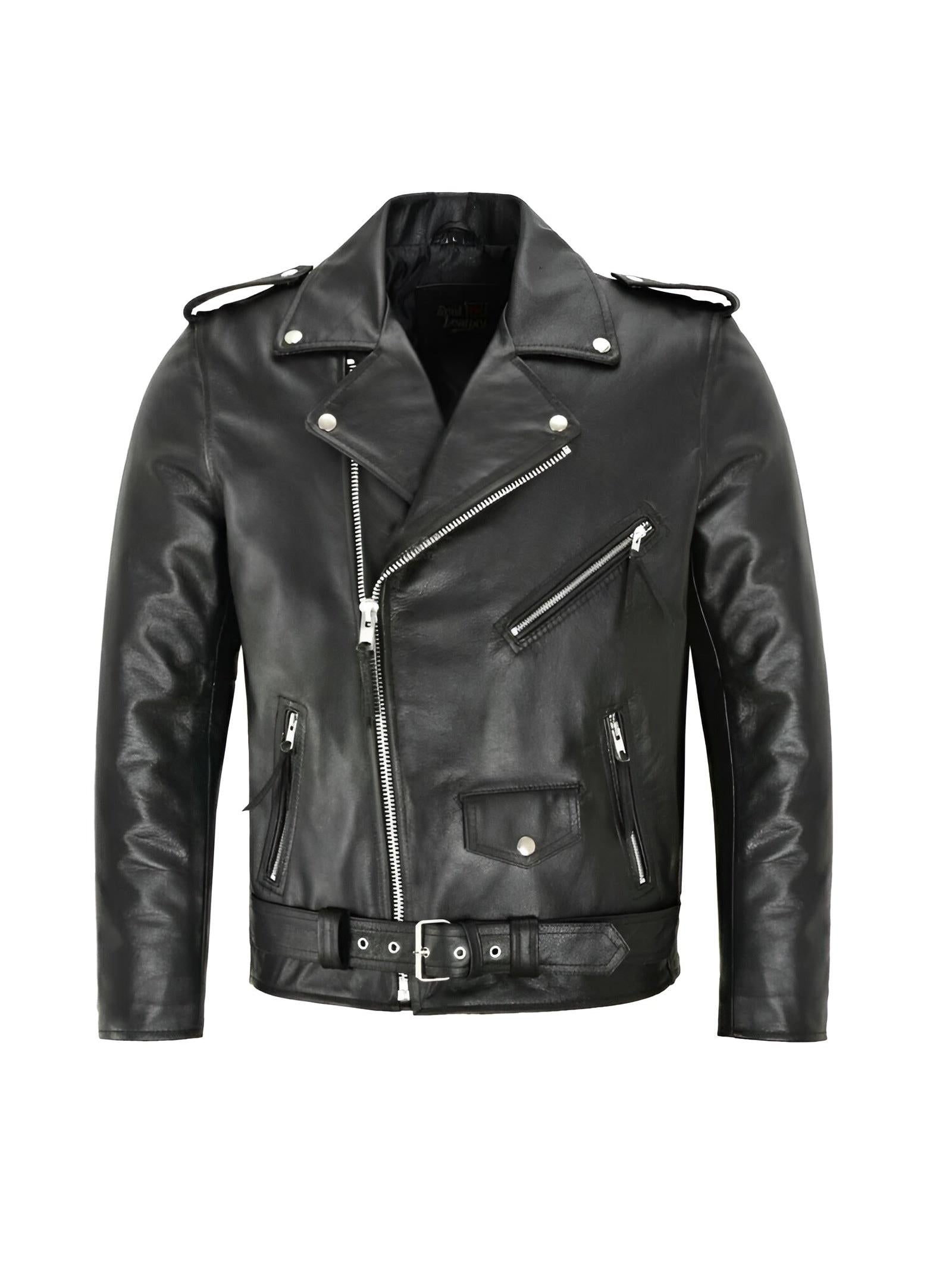 Austin™ | Klassisk Biker Læderjakke